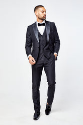 Harry Black Men's Three Piece Suit